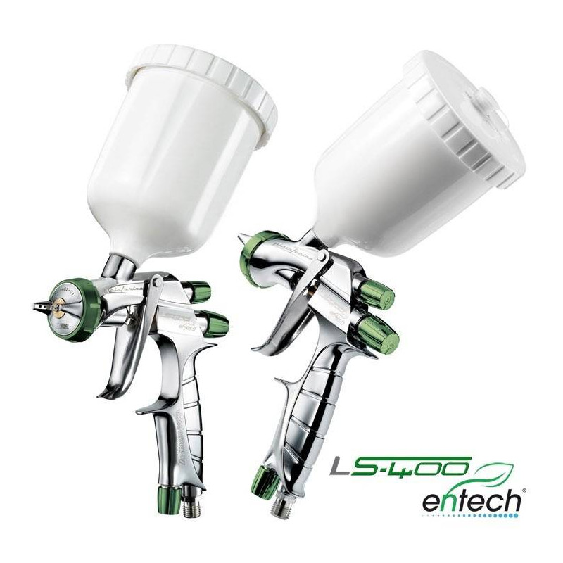 Pistolet lakierniczy Iwata LS-400 Entech z górnym zbiornikiem - dysza 1,2 mm ETS ECO SET Pistolet lakierniczy Iwata LS-400 Entech z górnym zbiornikiem - dysza 1,2 mm ETS ECO SET