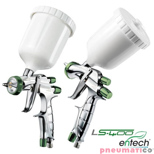 Pistolet lakierniczy Iwata LS-400 Entech z górnym zbiornikiem - dysza 1,3 mm ETS ECO SET Pistolet lakierniczy Iwata LS-400 Entech z górnym zbiornikiem - dysza 1,3 mm ETS ECO SET