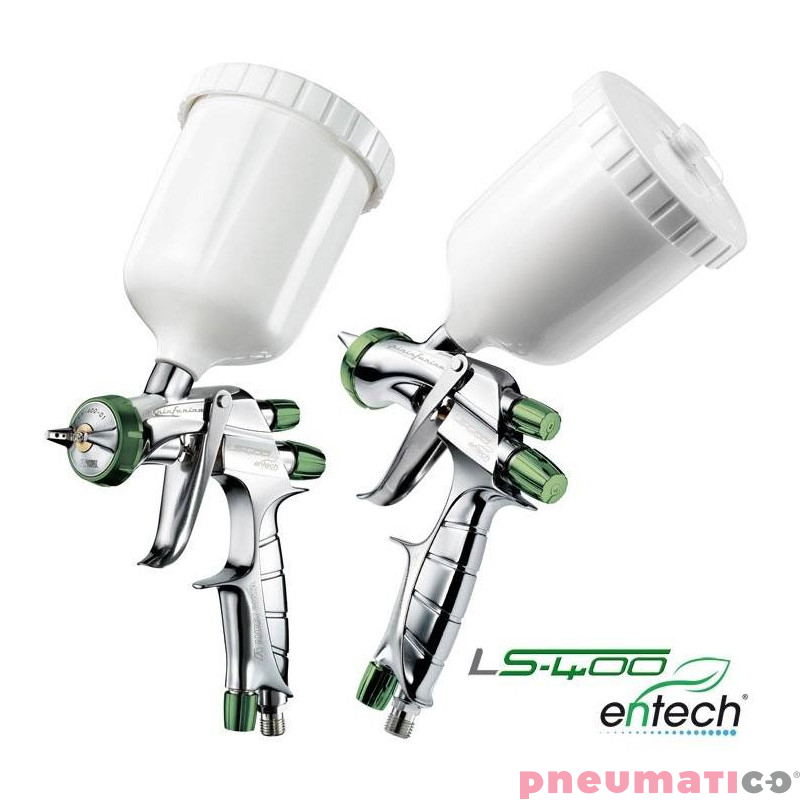 Pistolet lakierniczy Iwata LS-400 Entech z górnym zbiornikiem - dysza 1,4 mm ETS ECO SET Pistolet lakierniczy Iwata LS-400 Entech z górnym zbiornikiem - dysza 1,4 mm ETS ECO SET