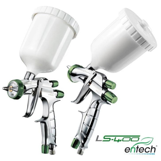 Pistolet lakierniczy Iwata LS-400 Entech z g&oacute;rnym zbiornikiem - dysza 1,5 mm ETS ECO SET