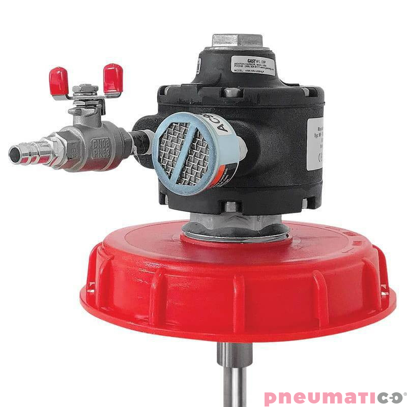 Mieszadło pneumatyczne bezsmarowne na pojemniki MP-1300SS Pneumatico MP-1300 SSBS