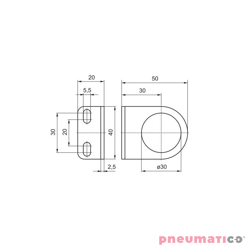 Mocowanie Pneumax 17150 Mocowanie Pneumax 17150