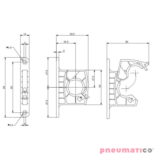Mocowanie Pneumax T171Y Mocowanie Pneumax T171Y
