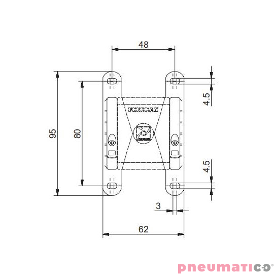 Mocowanie Pneumax T171Y Mocowanie Pneumax T171Y