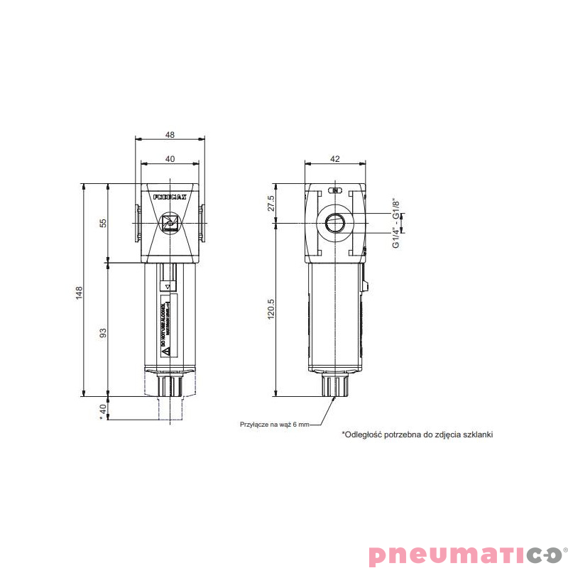Filtr Pneumax T171BFA Filtr Pneumax T171BFA