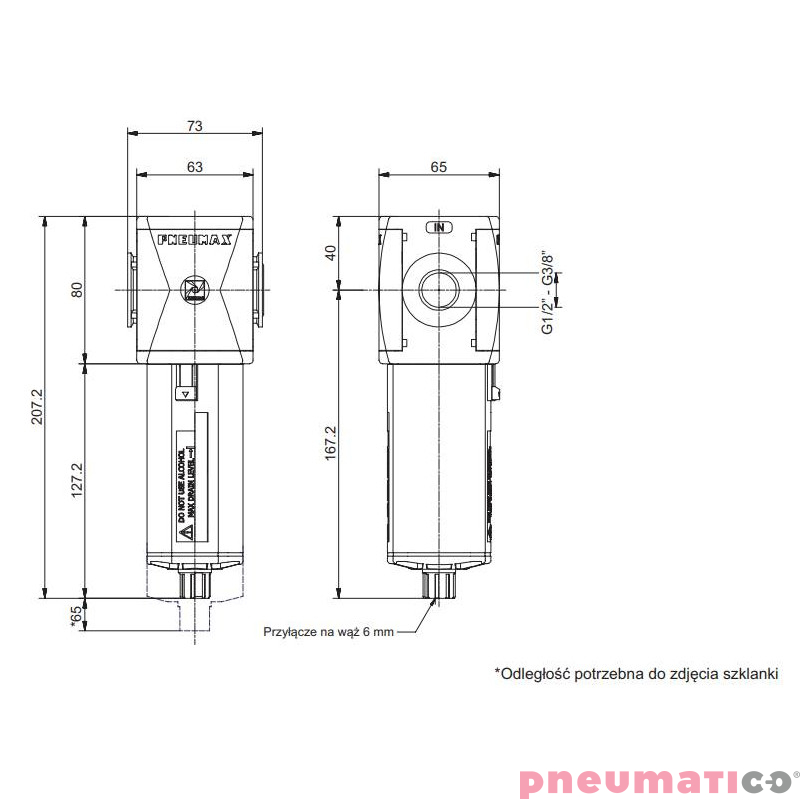 Filtr Pneumax T173BFB