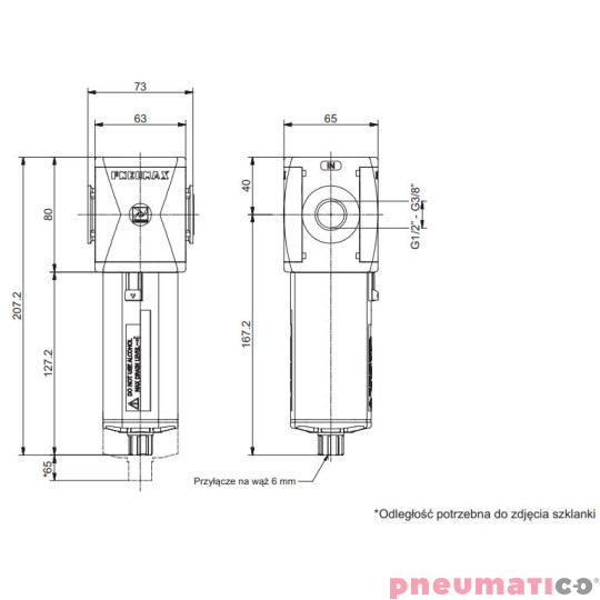 Filtr Pneumax T173BFB