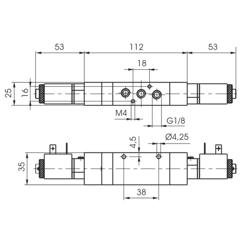 Zaw&oacute;r elektromagnetyczny - cewka - cewka 5/3 PNEUMAX