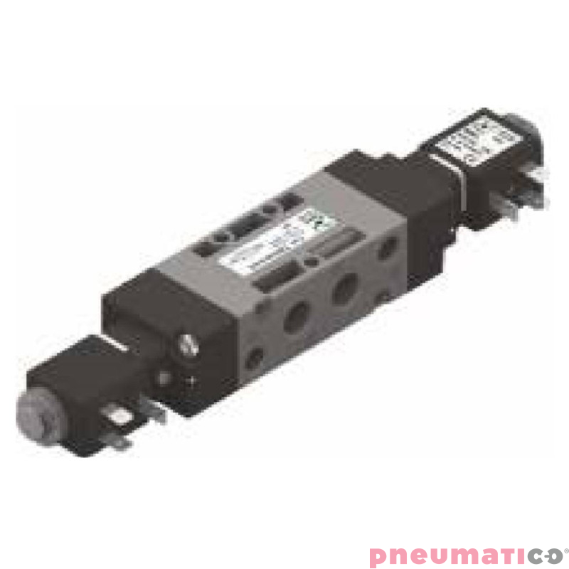 Zaw&oacute;r elektromagnetyczny - rozdzielacz (zasilanie wewnętrzne pilot&oacute;w) 5/3 PNEUMAX