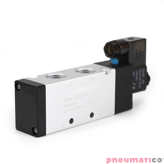 Elektrozawór PNEUMATICO 5/2 G1/2" 24V DC JLE6101-24VDC Elektrozawór PNEUMATICO 5/2 G1/2" 24V DC JLE6101-24VDC