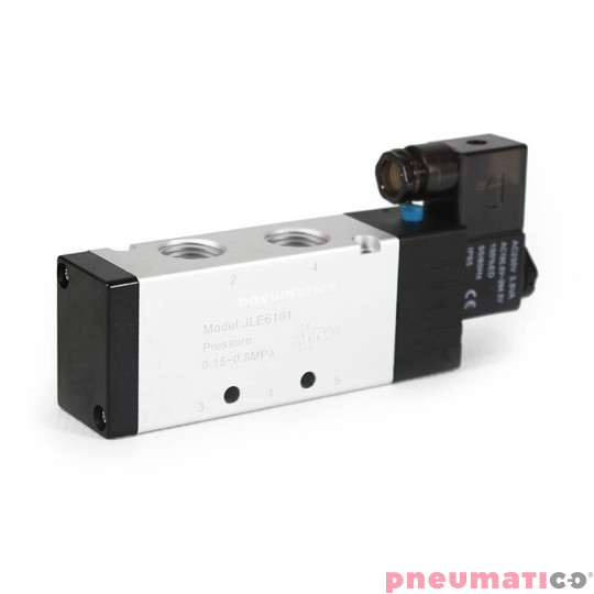 Elektrozaw&oacute;r PNEUMATICO 5/2 G1/2" 230V AC JLE6101-230VAC