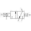 Zaw&oacute;r elektromagnetyczny - cewka - sprężyna (zasilanie zewnętrzne pilota) 3/2 PNEUMAX T424.32.0.1.E.B58 220V