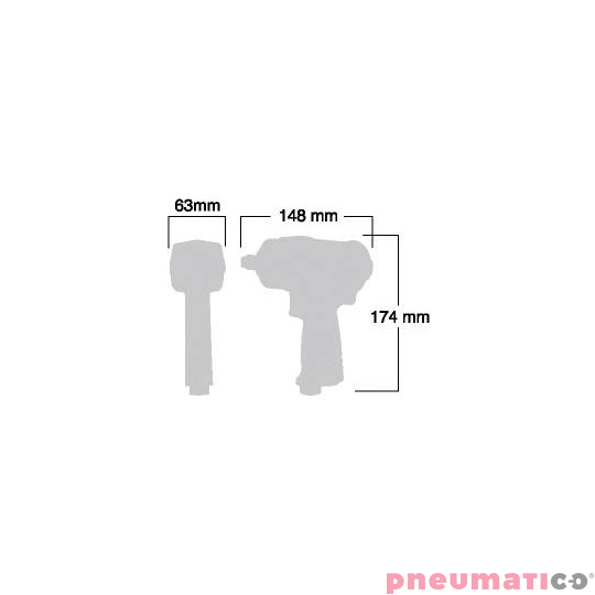 Klucz udarowy SHINANO SI-1610SR 1/2 550Nm