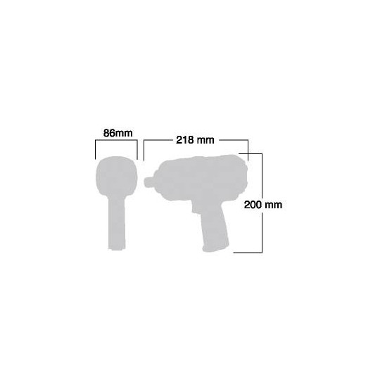 Klucz udarowy SHINANO SI-1550SR 3/4'' 1650Nm