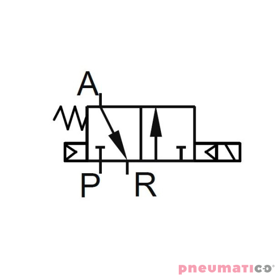 Elektrozaw&oacute;r PNEUMATICO 3/2 G1/8" 230V AC JLE2601-230VAC