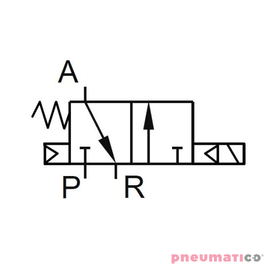 Elektrozaw&oacute;r PNEUMATICO 3/2 G1/2" 230V AC JLE6601-230VAC
