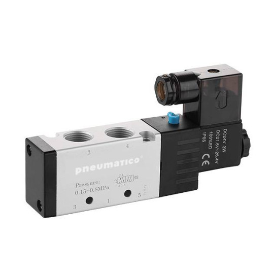 Elektrozawór PNEUMATICO 5/2 G1/4" 115V AC JLE4101-115VAC Elektrozawór PNEUMATICO 5/2 G1/4" 115V AC JLE4101-115VAC