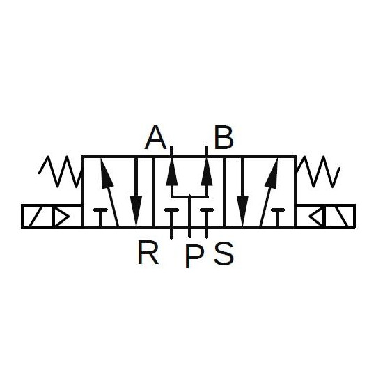 Elektrozaw&oacute;r PNEUMATICO 5/3 G1/2" 115V AC JLE6503-115VAC