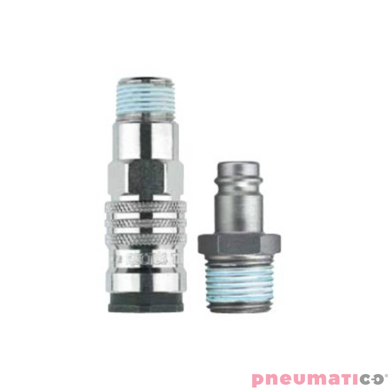 Szybkozłącze niskociśnieniowe męskie z gw.wew typ 21KA