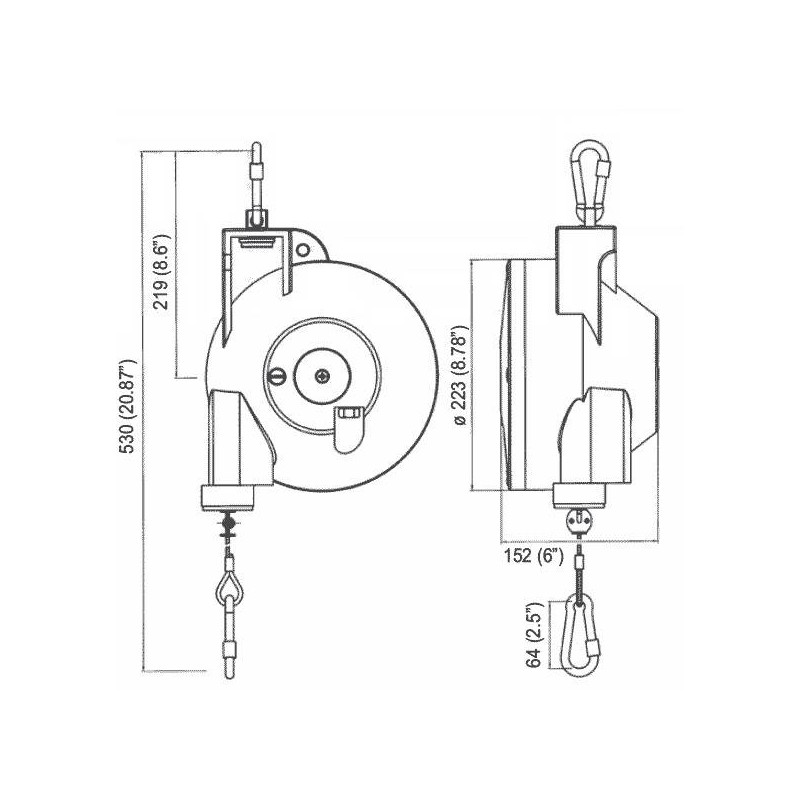 Balanser 20DFL Desoutter 12-20 kg 2m 6158050210