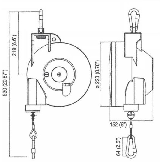 Balanser 20DFL Desoutter 12-20 kg 2m 6158050210