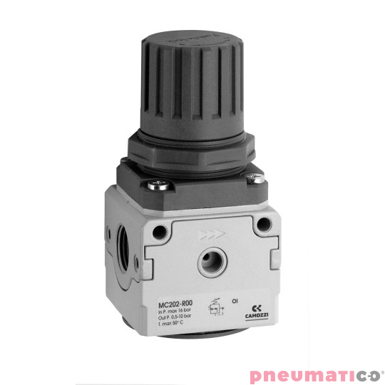 REDUKTOR SERII M G1/8 ZAKRES REGULACJI 0,5-10 BAR Z ODPOWIETRZENIEM CAMOZZI M008-R00 REDUKTOR SERII M G1/8 ZAKRES REGULACJI 0,5-10 BAR Z ODPOWIETRZENIEM CAMOZZI M008-R00