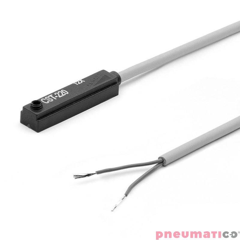 Czujnik kontaktronowy CST 2-żyłowy 10-110 AC/DC 2M CAMOZZI CST-220