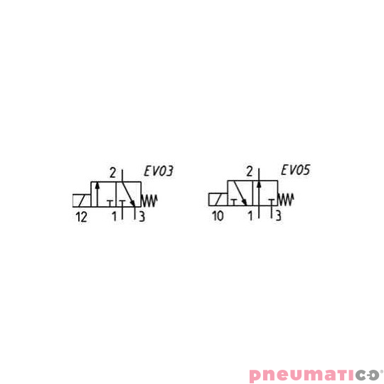ELEKTROZAW&Oacute;R 3/2 NC MONOSTABILNY GNIAZDA G1/8" - 24V DC CAMOZZI 638-150-A63
