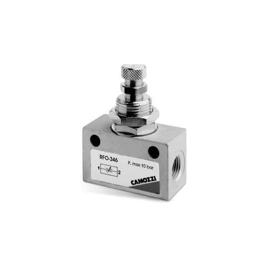 ZAWÓR DŁAWIĄCY GW 1/8" O3 POKRĘTŁO CAMOZZI RFO-383-18 ZAWÓR DŁAWIĄCY GW 1/8" O3 POKRĘTŁO CAMOZZI RFO-383-18