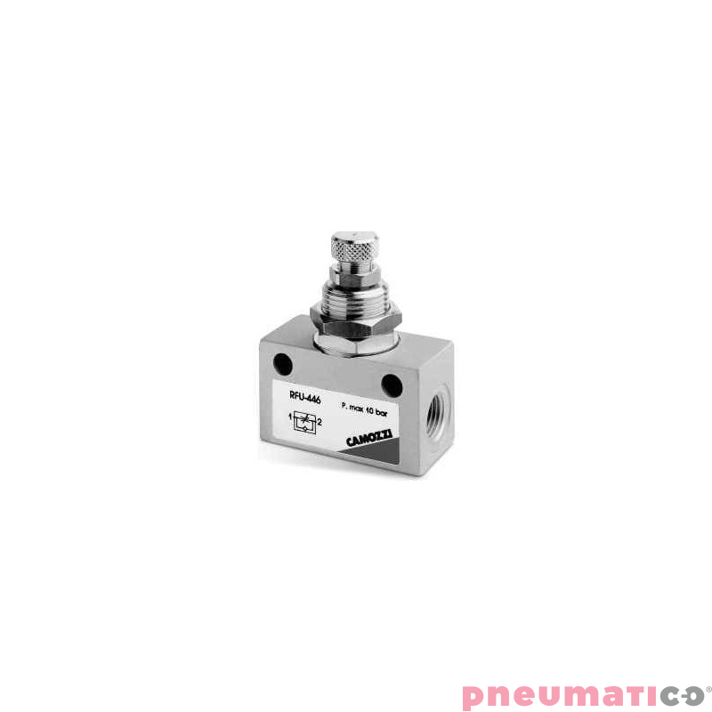 ZAWÓR ZWROTNO-DŁAWIĄCY GW 1/8" O3 POKRĘTŁO CAMOZZI RFU-483-18 ZAWÓR ZWROTNO-DŁAWIĄCY GW 1/8" O3 POKRĘTŁO CAMOZZI RFU-483-18