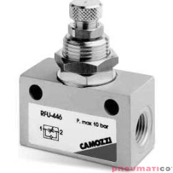 ZAW&Oacute;R ZWROTNO-DŁAWIĄCY GW 1/8" O3 POKRĘTŁO CAMOZZI RFU-483-18