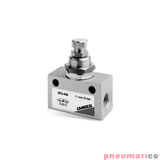 ZAWÓR ZWROTNO-DŁAWIĄCY GW 1/8" O3 POKRĘTŁO CAMOZZI RFU-483-18 ZAWÓR ZWROTNO-DŁAWIĄCY GW 1/8" O3 POKRĘTŁO CAMOZZI RFU-483-18