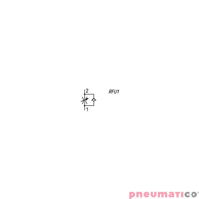 ZAWÓR ZWROTNO-DŁAWIĄCY GW 1/8" O3 POKRĘTŁO CAMOZZI RFU-483-18 ZAWÓR ZWROTNO-DŁAWIĄCY GW 1/8" O3 POKRĘTŁO CAMOZZI RFU-483-18