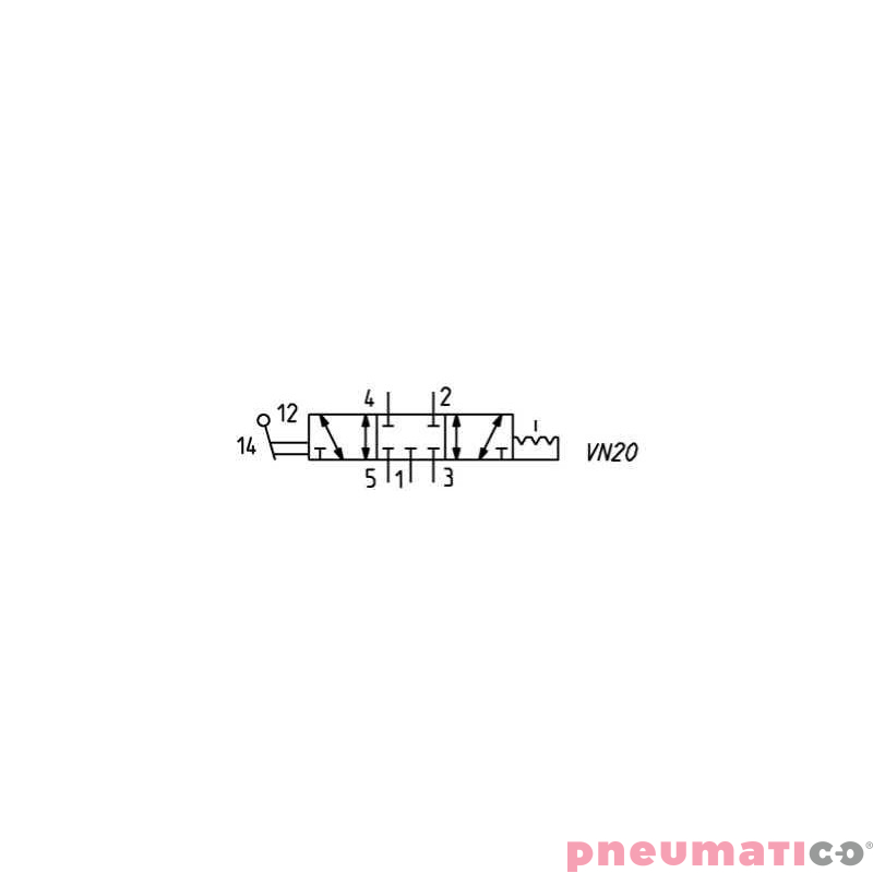 ZAWÓR 5/3 CC BISTABILNY GNIAZDA G1/8" RĘCZNY, DŹWIGNIA CAMOZZI 368-900 ZAWÓR 5/3 CC BISTABILNY GNIAZDA G1/8" RĘCZNY, DŹWIGNIA CAMOZZI 368-900