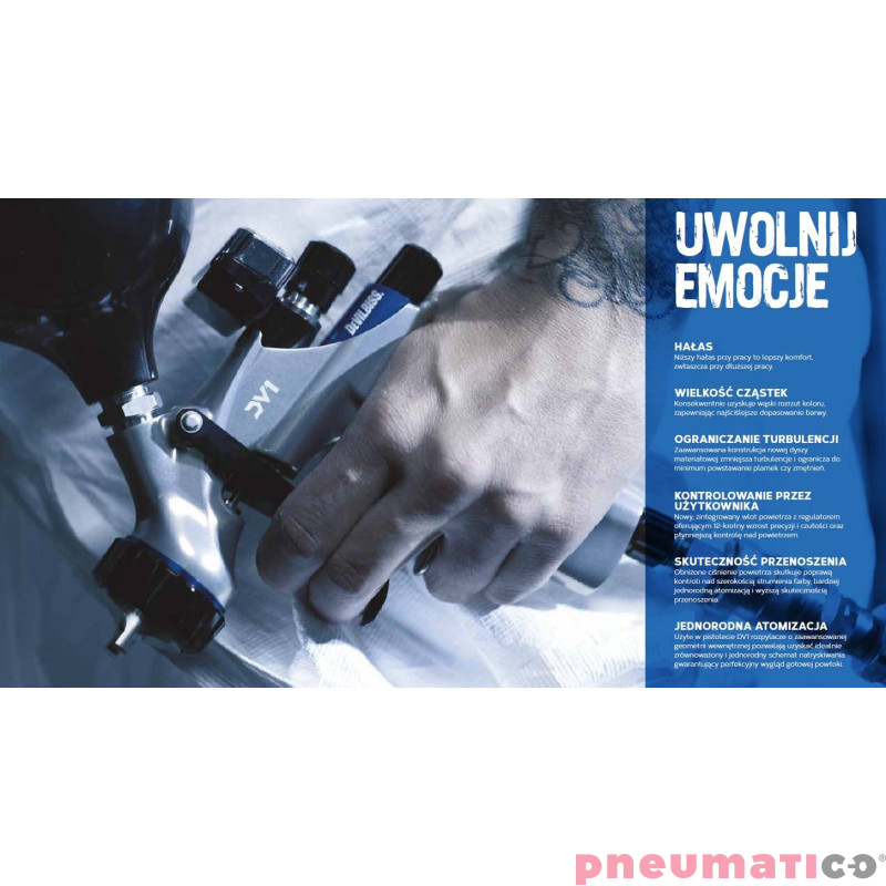 Pistolet lakierniczy DeVilbiss DV1 Base Pistolet lakierniczy DeVilbiss DV1 Base