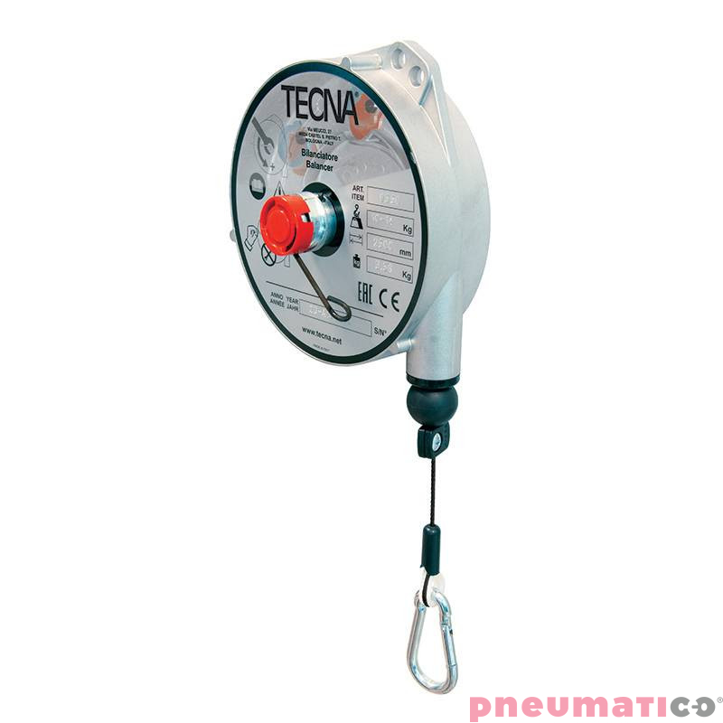 Balanser linkowy TECNA z hamulcem 9346LNY 0,5-2kg 2500mm Balanser linkowy TECNA z hamulcem 9346LNY 0,5-2kg 2500mm