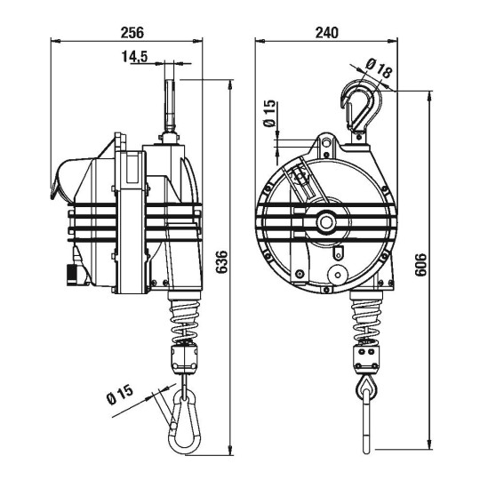 Balanser linkowy 9371G TECNA 90-105kg 2000mm