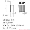 Zszywki Pneumatico plastikowe 83P 15mm 1op.-5040szt. Zszywki Pneumatico plastikowe 83P 15mm 1op.-5040szt.