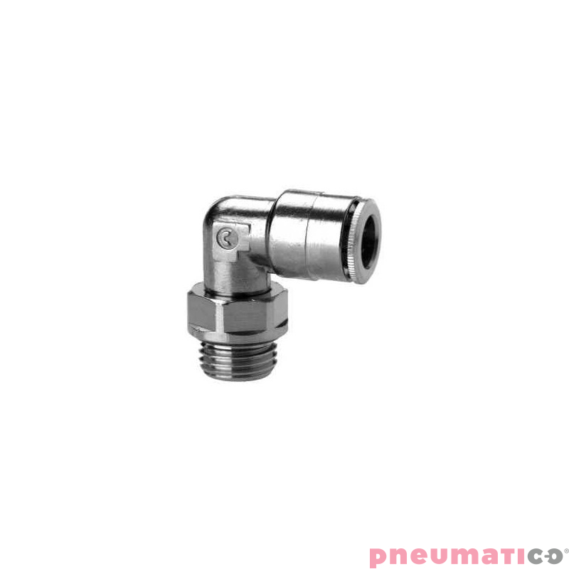 Złączka kątowa serii 6522 Z O-RING O6 G1/8"-Z CAMOZZI 6522-6-18