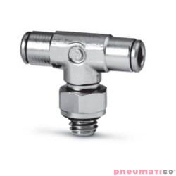 Trójnik typu T serii 6432 Micro O3 M3 CAMOZZI 6432-3-M3