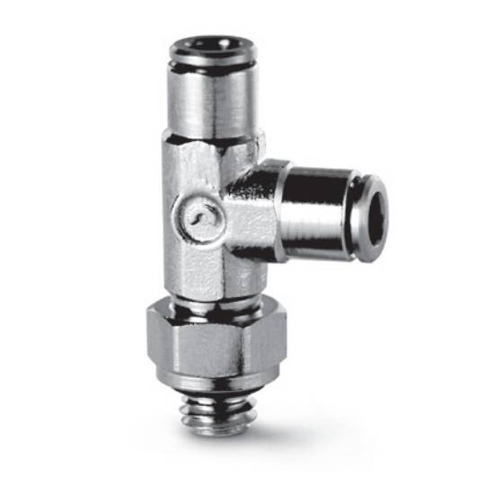 Tr&oacute;jnik boczny serii 6442 Micro O3 M3 CAMOZZI 6442-3-M3