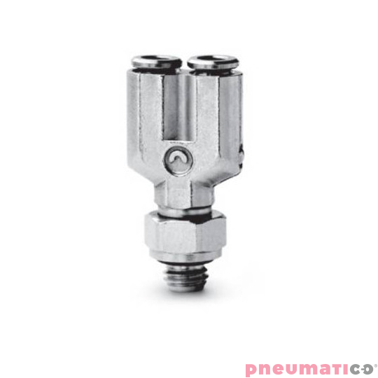 Tr&oacute;jnik typu Y serii 6452 Micro O3 M3 CAMOZZI 6452-3-M3