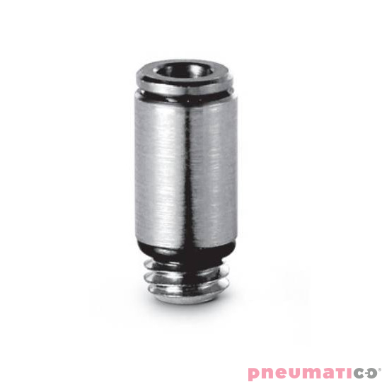 Złączka wtykowa prosta serii 6512 Micro 10 mm G1/4" CAMOZZI 6512-10-14-M