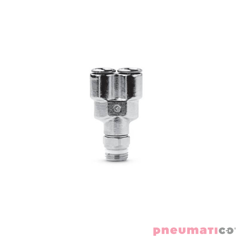 Tr&oacute;jnik wtykowy typu Y serii 6451 6 mm M5 CAMOZZI 6451-6-M5