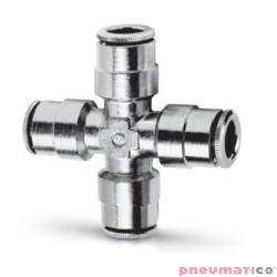 Czw&oacute;rnik wtykowy krzyżowy serii 6600 5 mm  CAMOZZI 6600-5