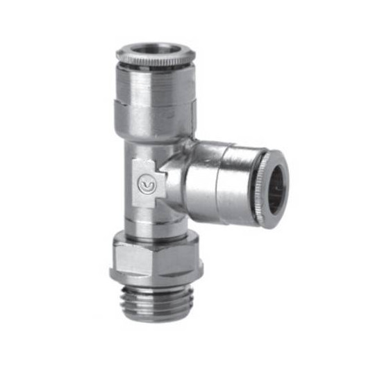 Trójnik wtykowy boczny serii 6442 12 mm G3/8" CAMOZZI 6442-12-38 Trójnik wtykowy boczny serii 6442 12 mm G3/8" CAMOZZI 6442-12-38