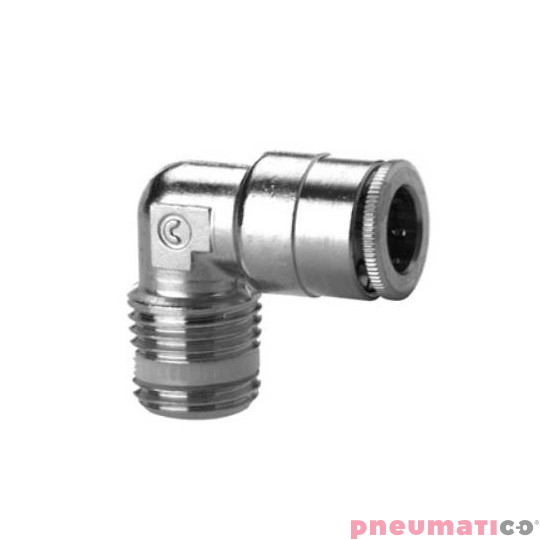 Złączka wtykowa kątowa serii S6500 6 mm R1/8" CAMOZZI S6500-6-18 Złączka wtykowa kątowa serii S6500 6 mm R1/8" CAMOZZI S6500-6-18