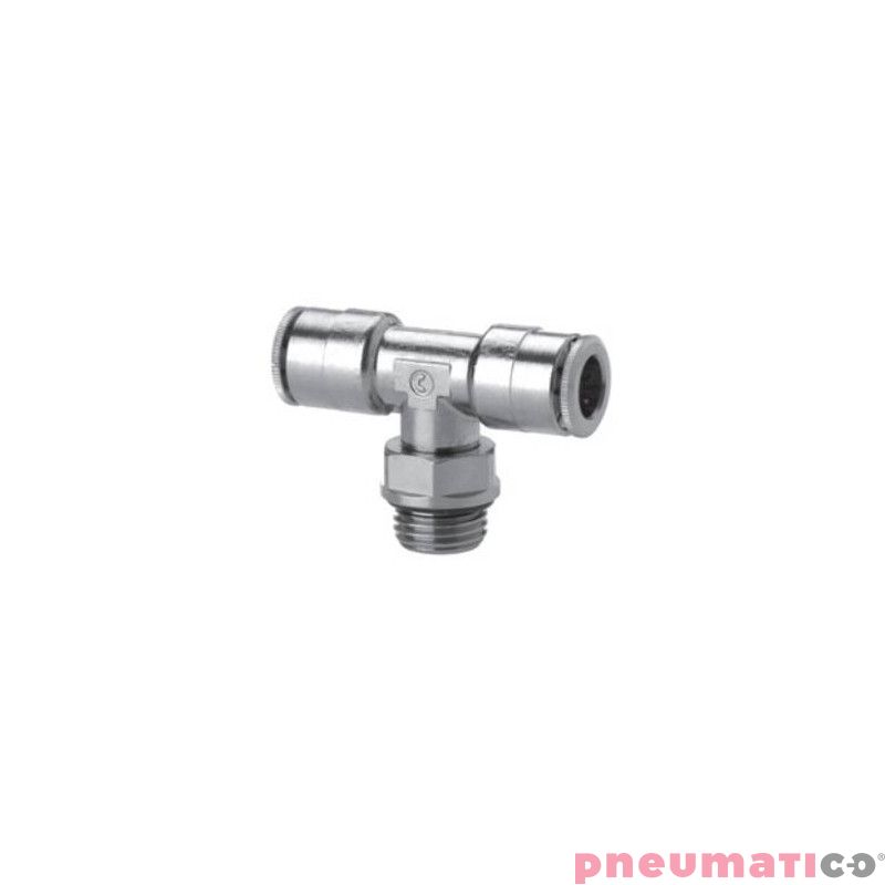 Tr&oacute;jnik wtykowy typu T serii 6432 8 mm G1/8" CAMOZZI 6432-8-18