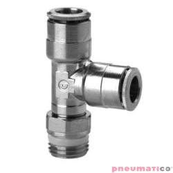 Trójnik wtykowy boczny serii S6440 14 mm G1/2" CAMOZZI S6440-14-12