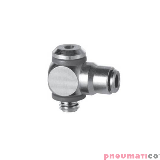 Złączka wtykowa kątowa obrotowa serii 6621 Micro 3 mm M3 CAMOZZI 6621-3-M3 Złączka wtykowa kątowa obrotowa serii 6621 Micro 3 mm M3 CAMOZZI 6621-3-M3